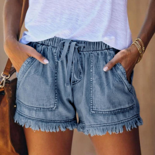 Women's Tassel Pocket Shorts