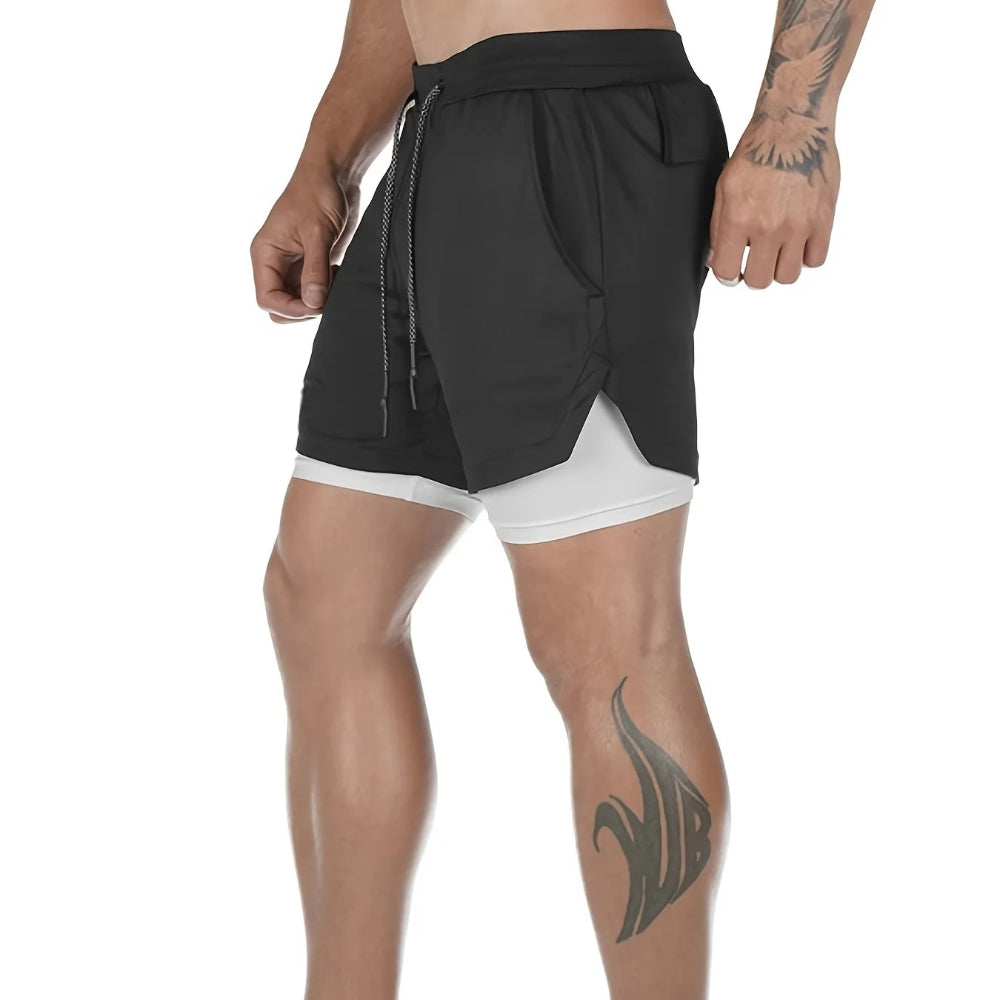 CasoSport™ 2-in-1 Breathable Stretch Sports Shorts